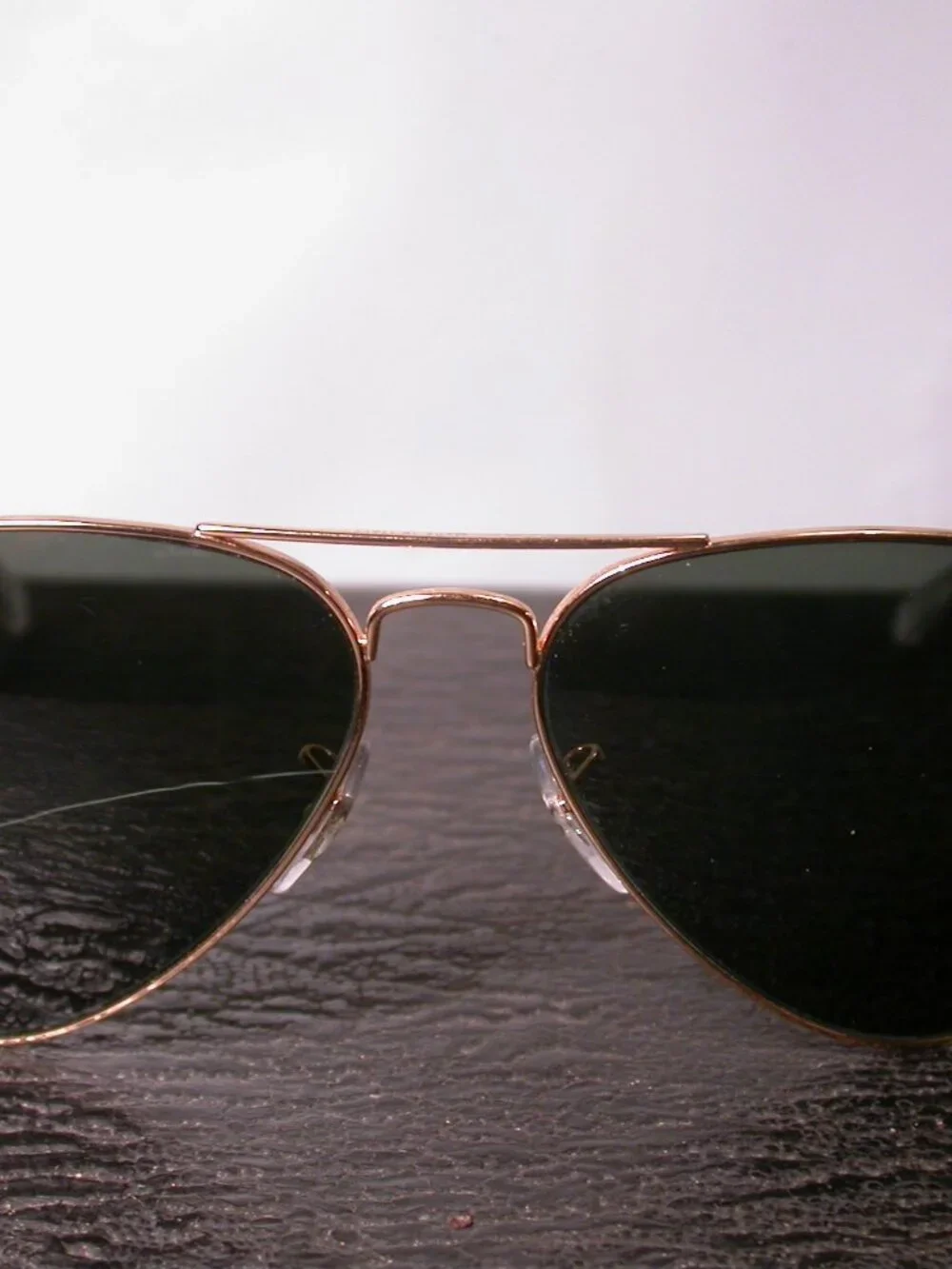 Ray Ban Gold Metal Aviator Shades Sunglasses ITALY RB3025 FRAME ONLY